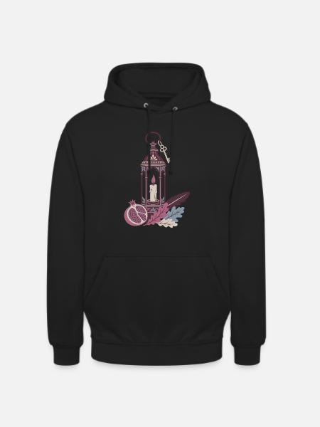 Herbst Laterne - Mystisches Herbstmotiv - Unisex Hoodie - Schwarz