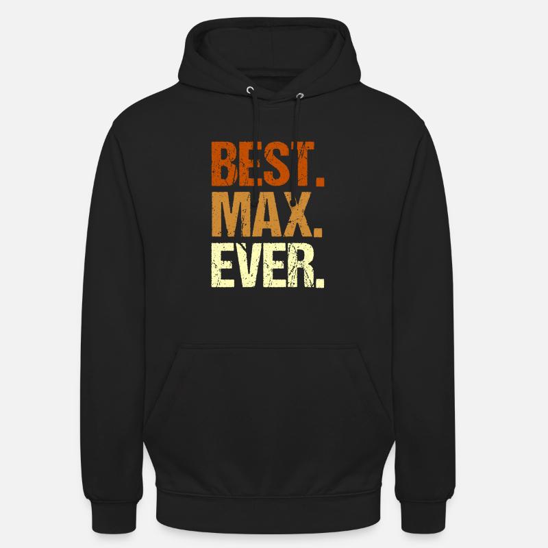 Max - Sweat-shirt à capuche unisexe - noir