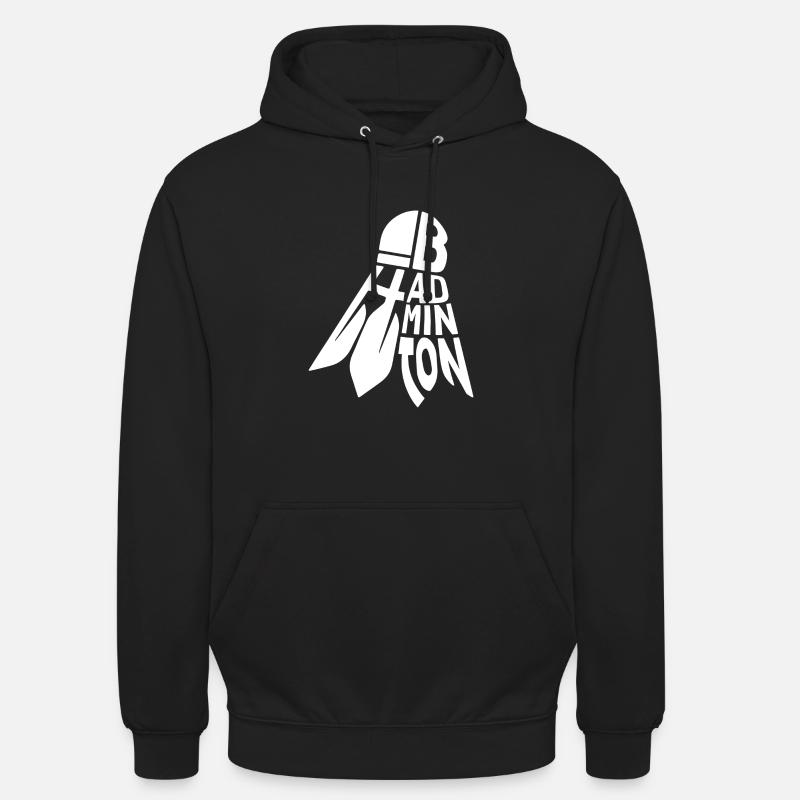 Badminton - Sweat-shirt à capuche unisexe - noir