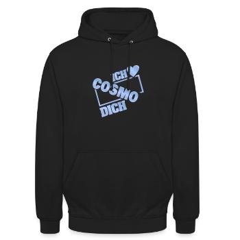 Couple Cosmo - Unisex Hoodie - Schwarz - Vorne - Alina (178cm) & Michal (187cm)