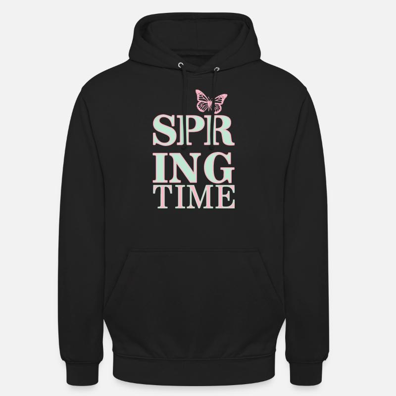 Printemps - Le printemps est là ! - Sweat-shirt à capuche unisexe - noir