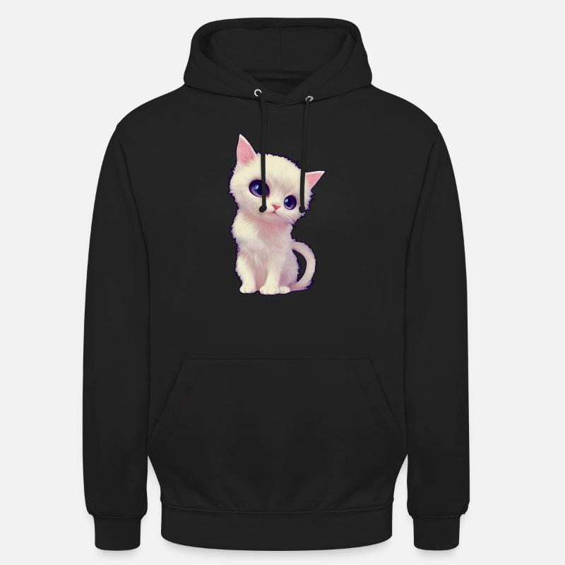 süße Katze - Unisex Hoodie - Schwarz