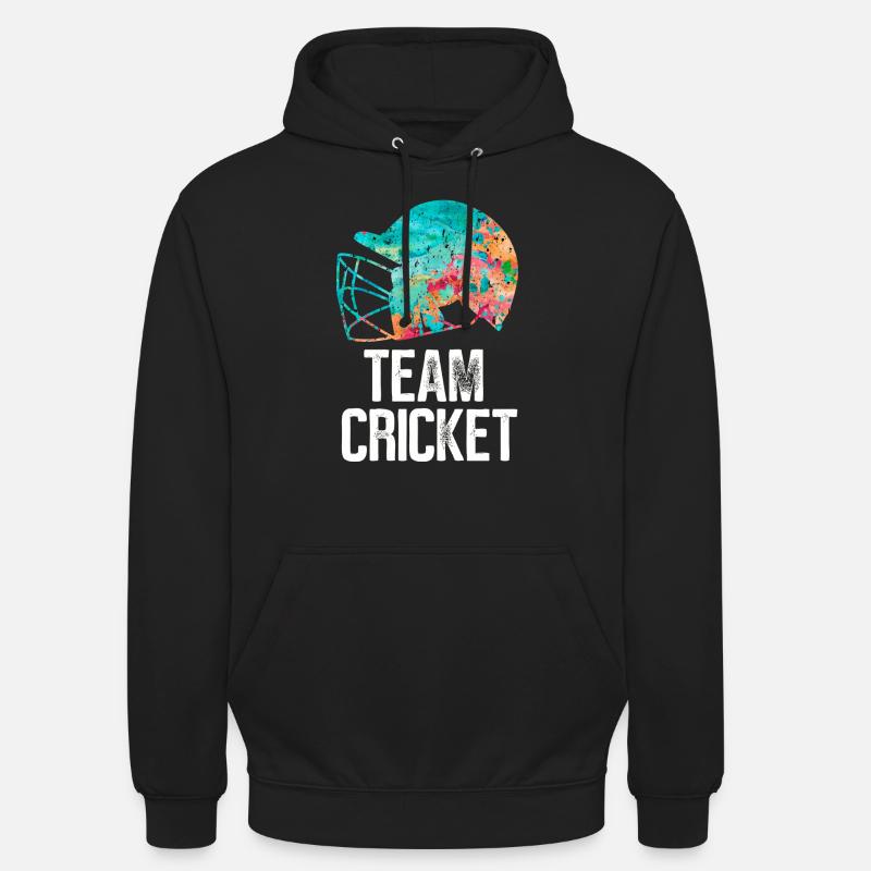Équipe de cricket - Sweat-shirt à capuche unisexe - noir