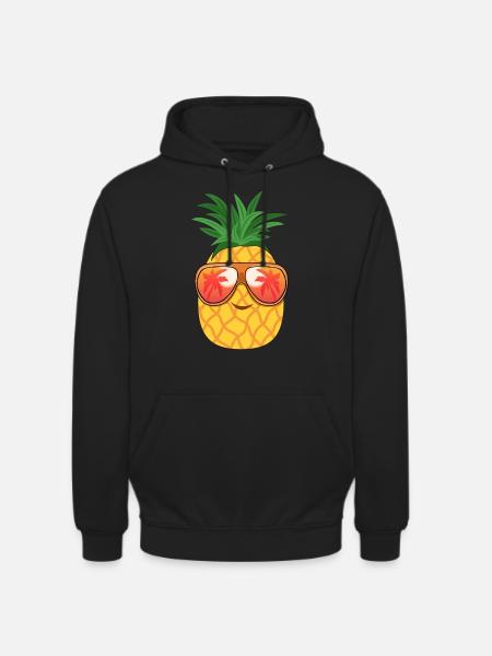 Pineapple sunglasses summer - Unisex Hoodie - black