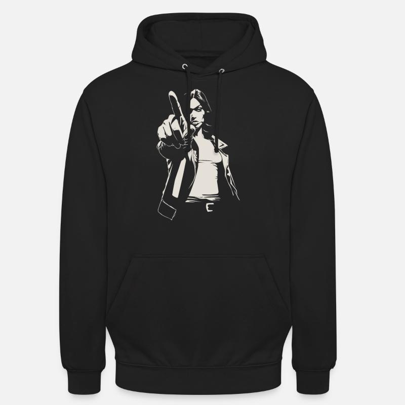 Fais pas ça! - Sweat-shirt à capuche unisexe - noir