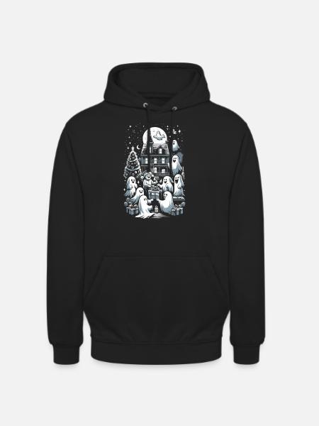 Ghostly Gift Exchange Ghostly Christmas - Unisex Hoodie - black