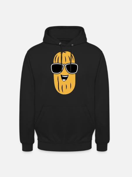Peanuts Humor Small Peanut - Unisex Hoodie - black