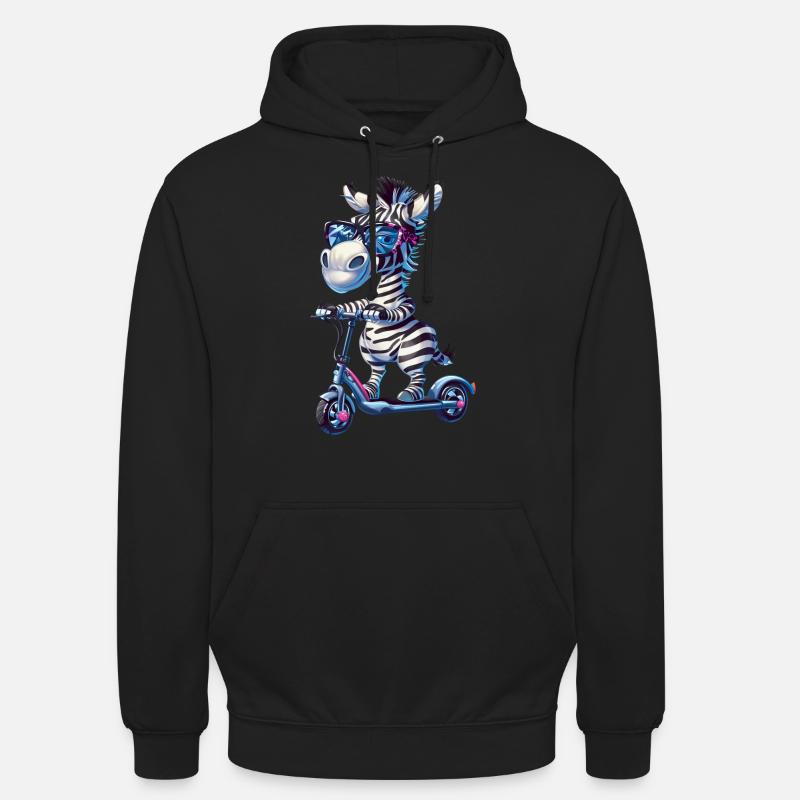 Zebra Roller - Unisex Hoodie - Schwarz