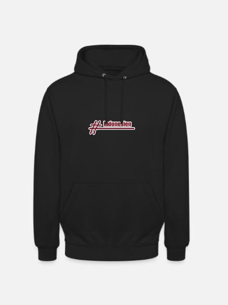 Style Hashtag Indonesien - Hættetrøje unisex - sort