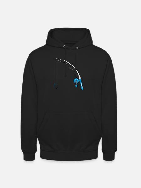 bébé enfant de pêche - Sweat-shirt à capuche unisexe - noir