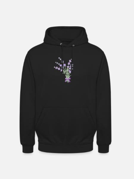 Bouquet of lavender - Unisex Hoodie - black