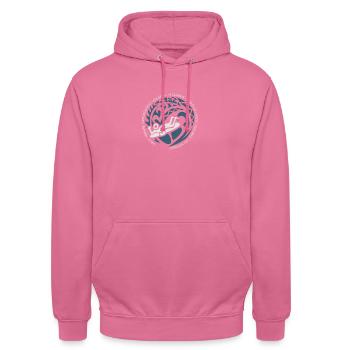 Chile Body Boarding Boogie Board Beach Ocean Fan - Unisex Hoodie - Pink - Vorne - Alina (178cm) & Michal (187cm)