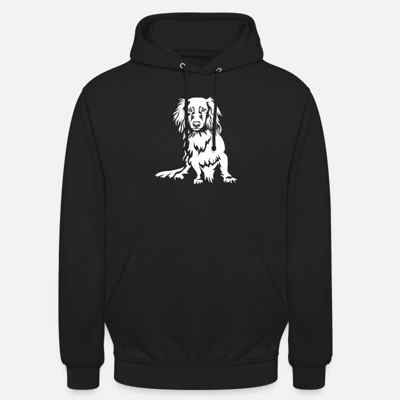 Teckel « Black Edition » - Sweat-shirt à capuche unisexe - noir