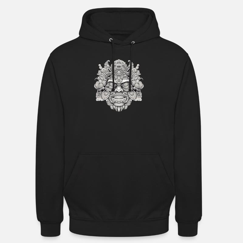 Psychedelischer Kopf - Unisex Hoodie - Schwarz