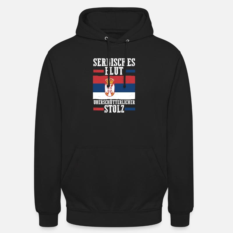 Serben Serbisch Serbien - Unisex Hoodie - Schwarz