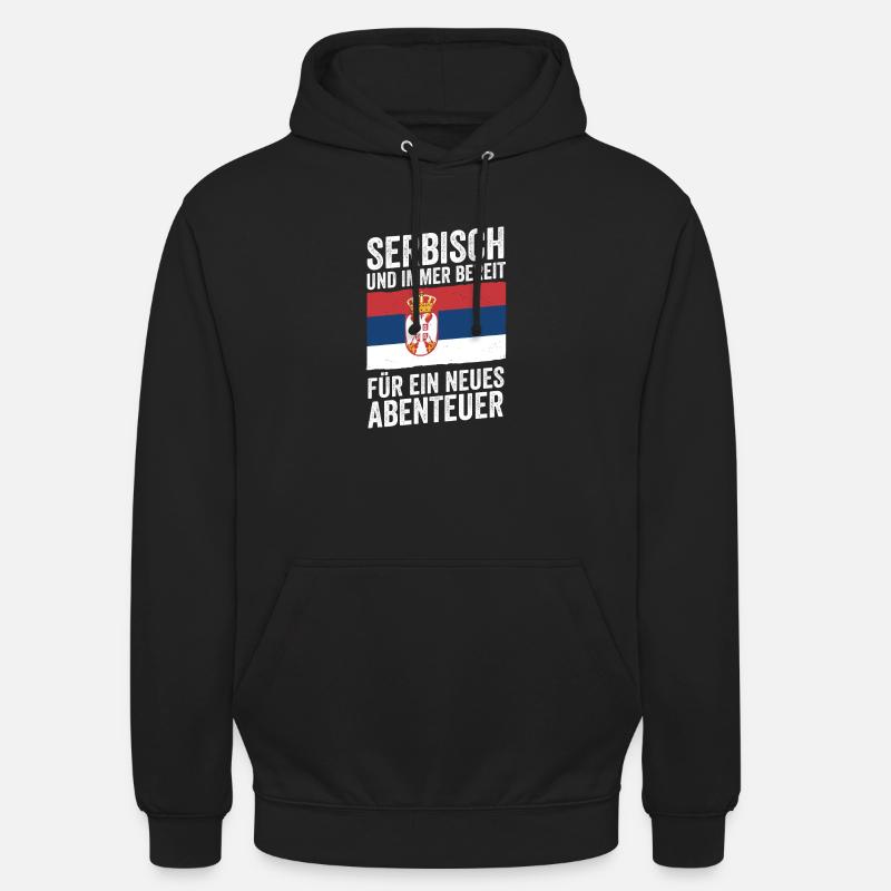 Serben Serbisch Serbien - Unisex Hoodie - Schwarz