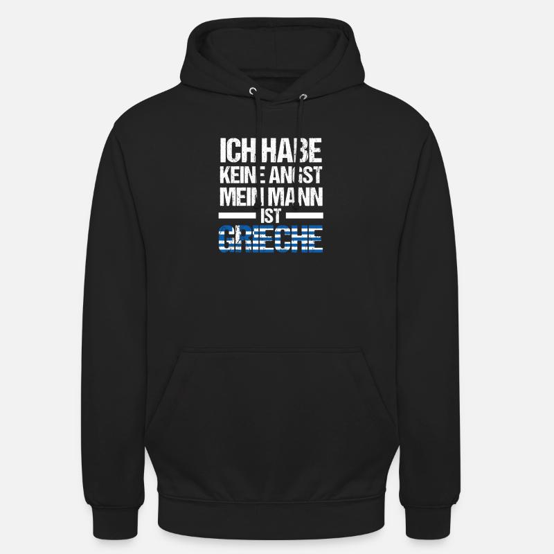 Grecs Grèce - Sweat-shirt à capuche unisexe - noir