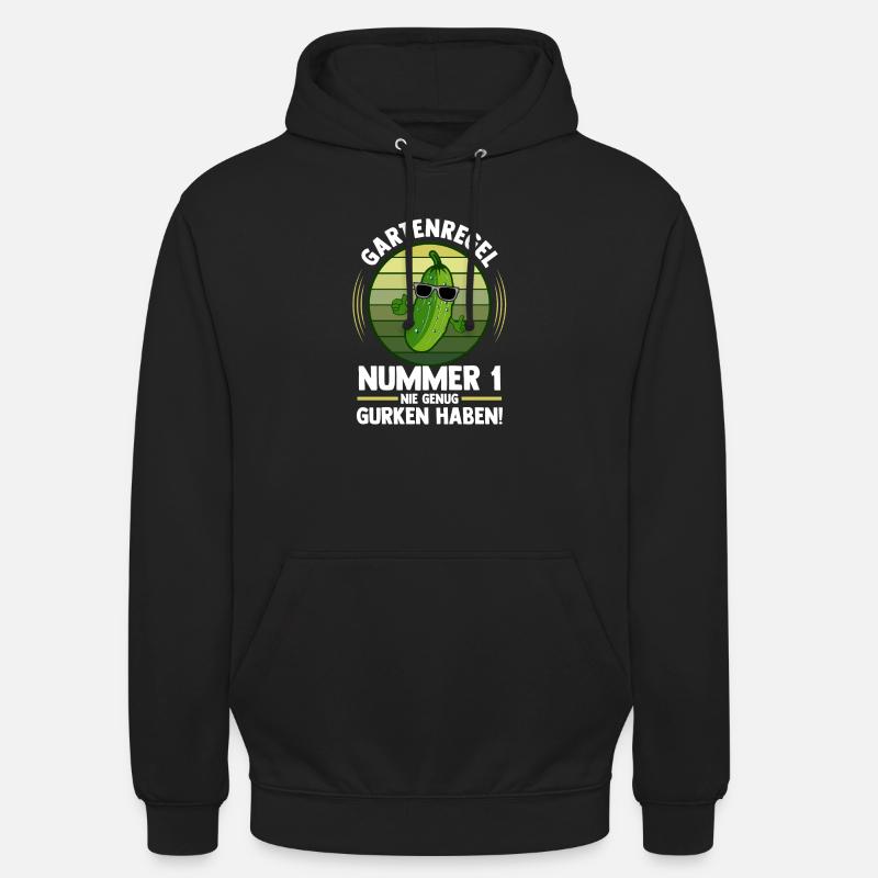 Jardinier Concombre Jardin fermier - Sweat-shirt à capuche unisexe - noir