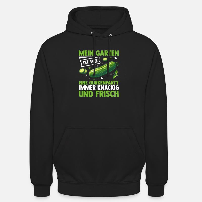 Gärtner Gurke Bauer Garten - Unisex Hoodie - Schwarz