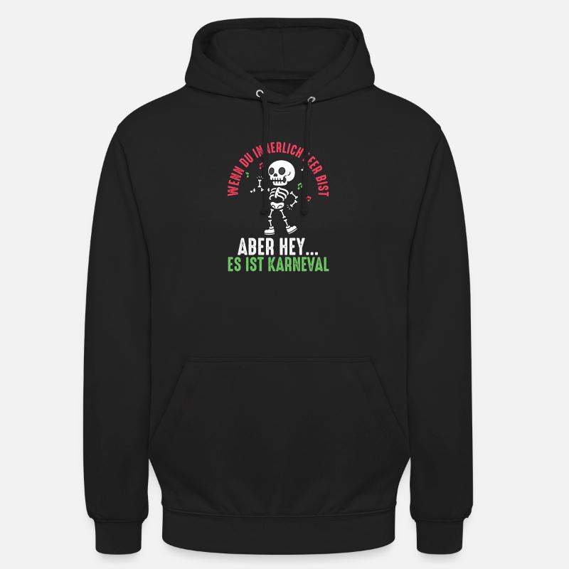 Costume de carnaval Carnaval - Sweat-shirt à capuche unisexe - noir