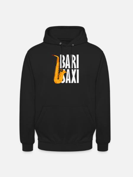 Bari Saxi Saxophoniste Jazz - Sweat-shirt à capuche unisexe - noir