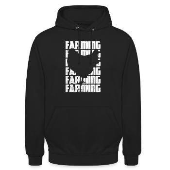 Agriculture - Unisex Hoodie - black - Front - Alina (178cm) & Michal (187cm)