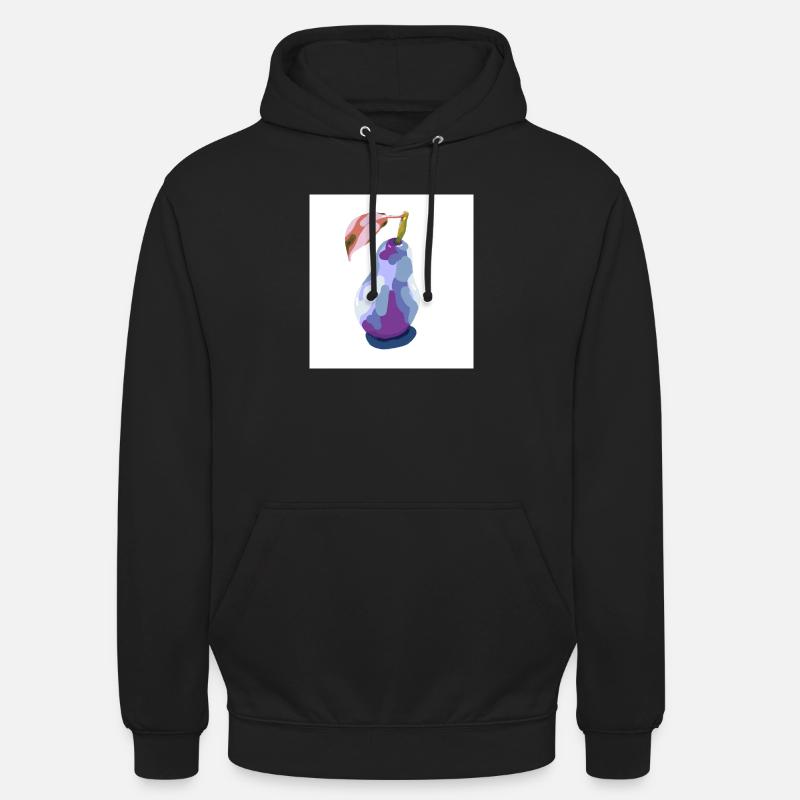 Poire en pastels abstrait - Sweat-shirt à capuche unisexe - noir