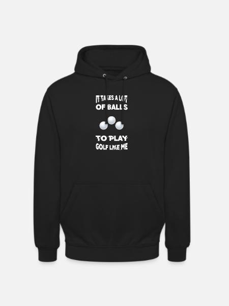 Golf Balls - Unisex Hoodie - black