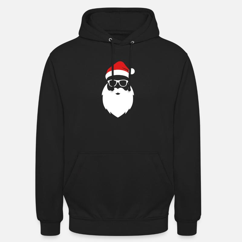 Père Noël Bart Nikolaus Noël - Sweat-shirt à capuche unisexe - noir