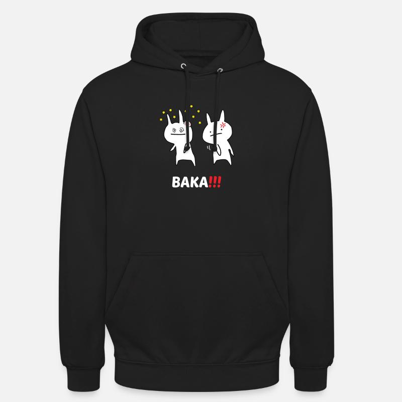 BAKA! - Felpa con cappuccio unisex - nero
