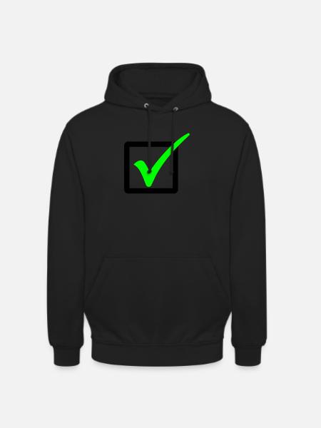 Décroché / une agrafe / correct 2c - Sweat-shirt à capuche unisexe - noir