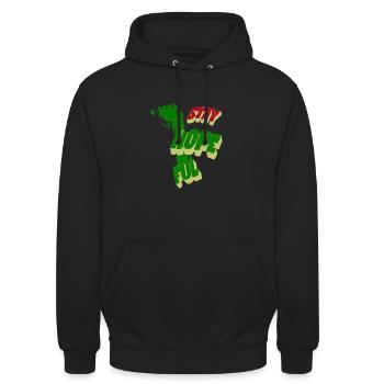 Stay hopeful - Unisex Hoodie - black - Front - Alina (178cm) & Michal (187cm)
