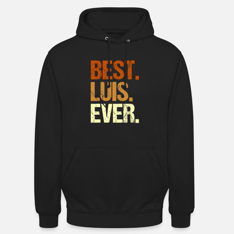 Luis - Sweat-shirt à capuche unisexe - noir