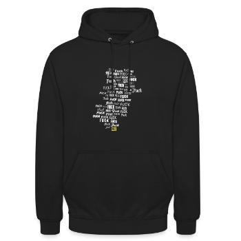 Fuck me - Unisex Hoodie - black - Front - Alina (178cm) & Michal (187cm)