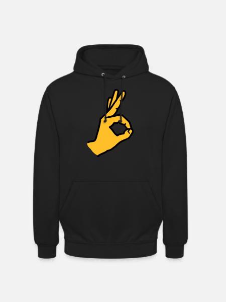 Finger - Unisex Hoodie - Schwarz
