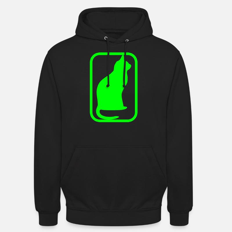 Chat - Sweat-shirt à capuche unisexe - noir