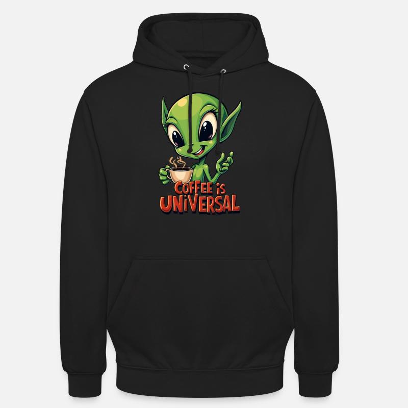 Le café est universel - Sweat-shirt à capuche unisexe - noir