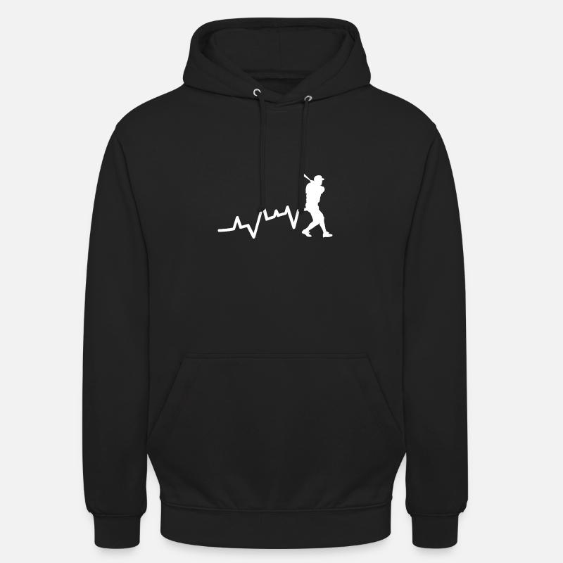 Baseballspieler Evolution Baseball - Unisex Hoodie - Schwarz