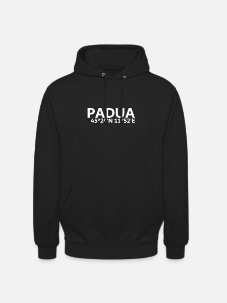 Coordonnées de Padoue - Sweat-shirt à capuche unisexe - noir