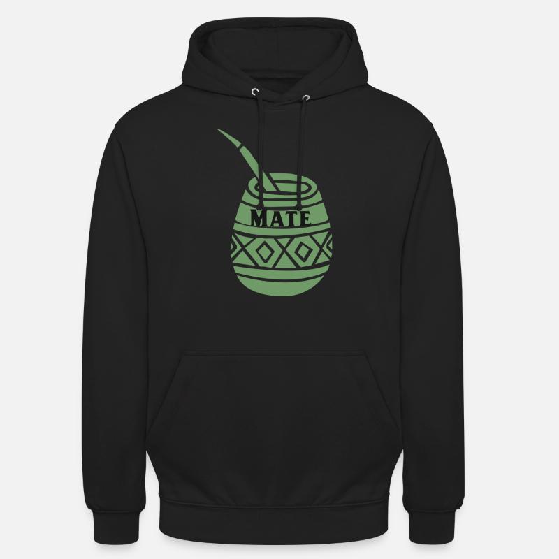 Mate Tea Bombilla - Sweat-shirt à capuche unisexe - noir