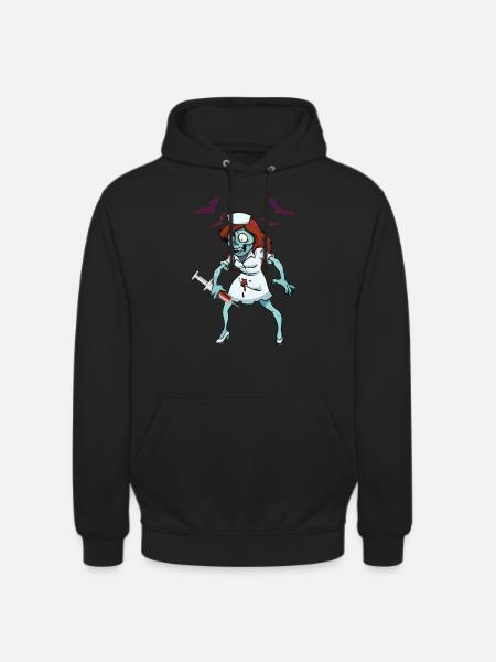 Zombie Nurse Emergency Halloween - Unisex Hoodie - black