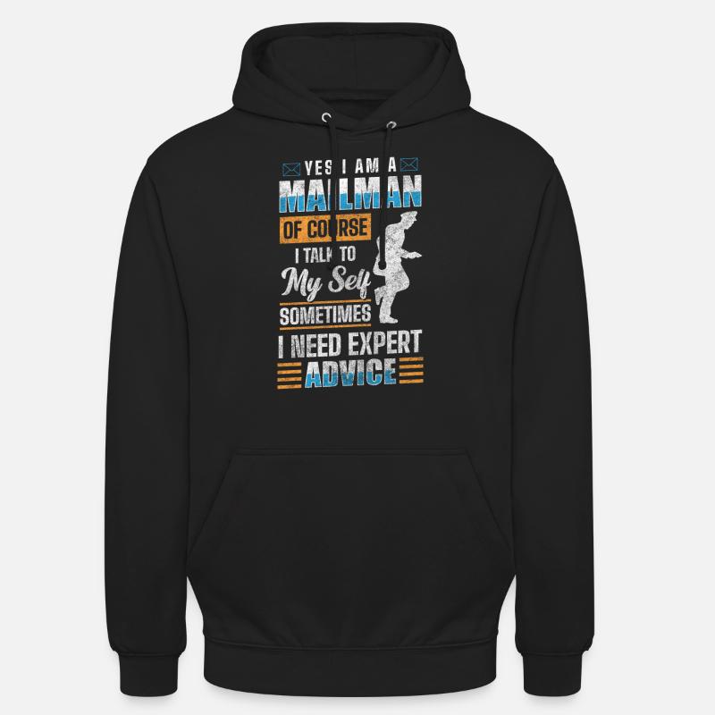 Postbote Briefe Beruf Briefbote - Unisex Hoodie - Schwarz