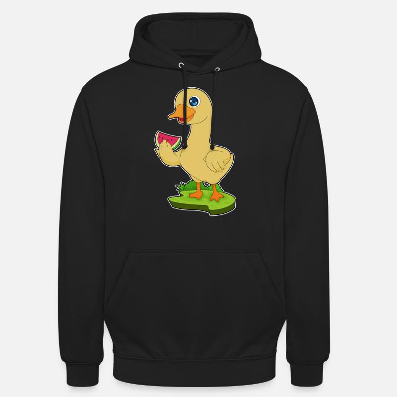 Canard Pastèque - Sweat-shirt à capuche unisexe - noir