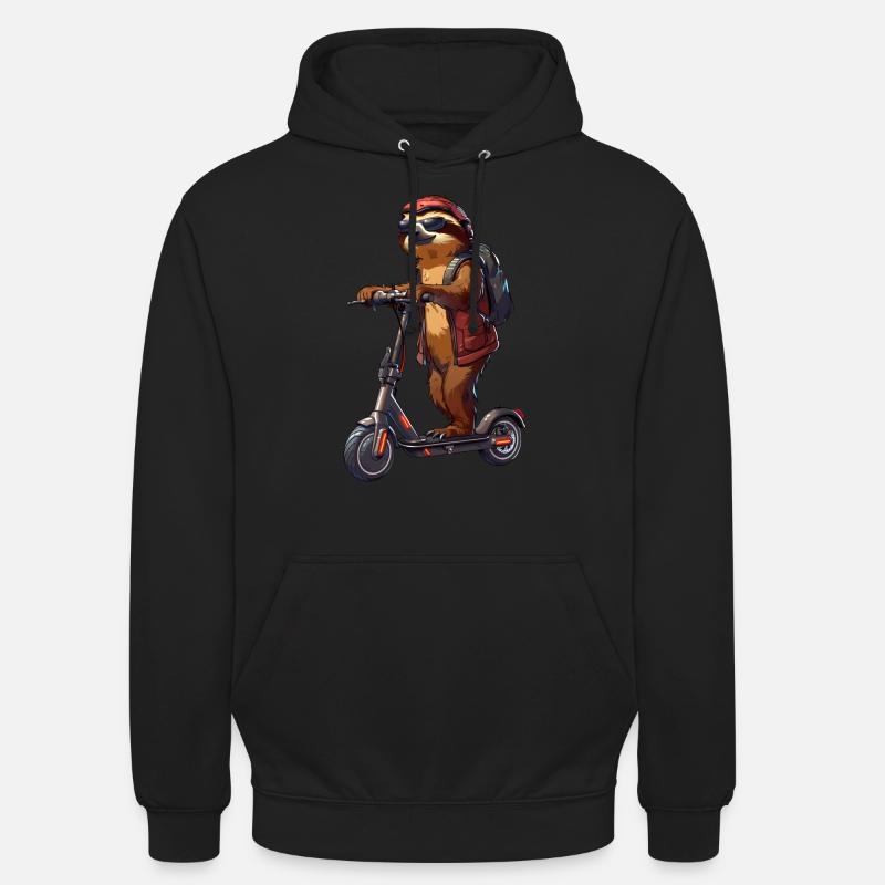 Faultier Roller - Unisex Hoodie - Schwarz