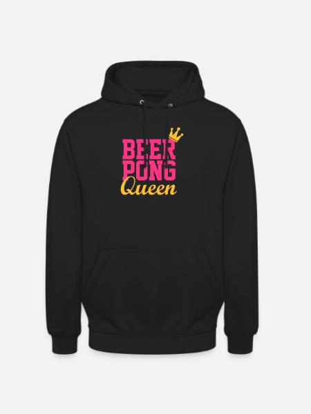Bier Pong Königin 3 - Unisex Hoodie - Schwarz