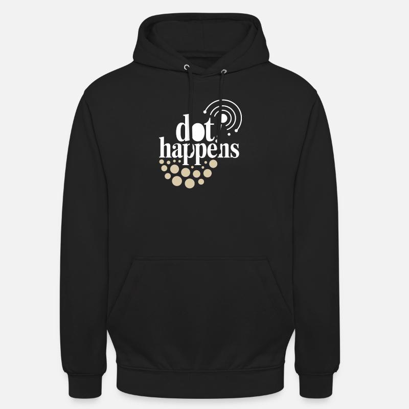 Dot Happens Morse Code Fun Sweat-shirt à capuche unisexe