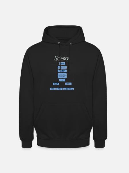 Science flowchart - Unisex Hoodie - black