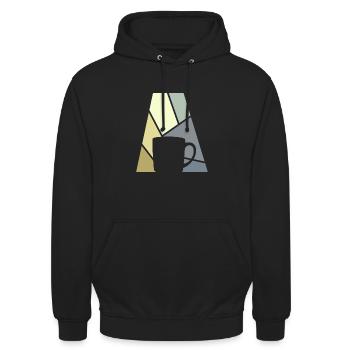 Kaffee Kaffeebohne Kaffee - Unisex Hoodie - Schwarz - Vorne - Alina (178cm) & Michal (187cm)