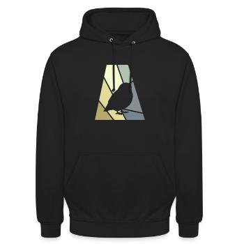 Wellensittich Vögel beobachten Wellensittich - Unisex Hoodie - Schwarz - Vorne - Alina (178cm) & Michal (187cm)