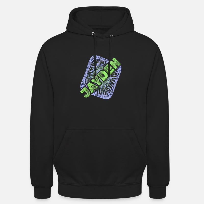 Jayden - Sweat-shirt à capuche unisexe - noir